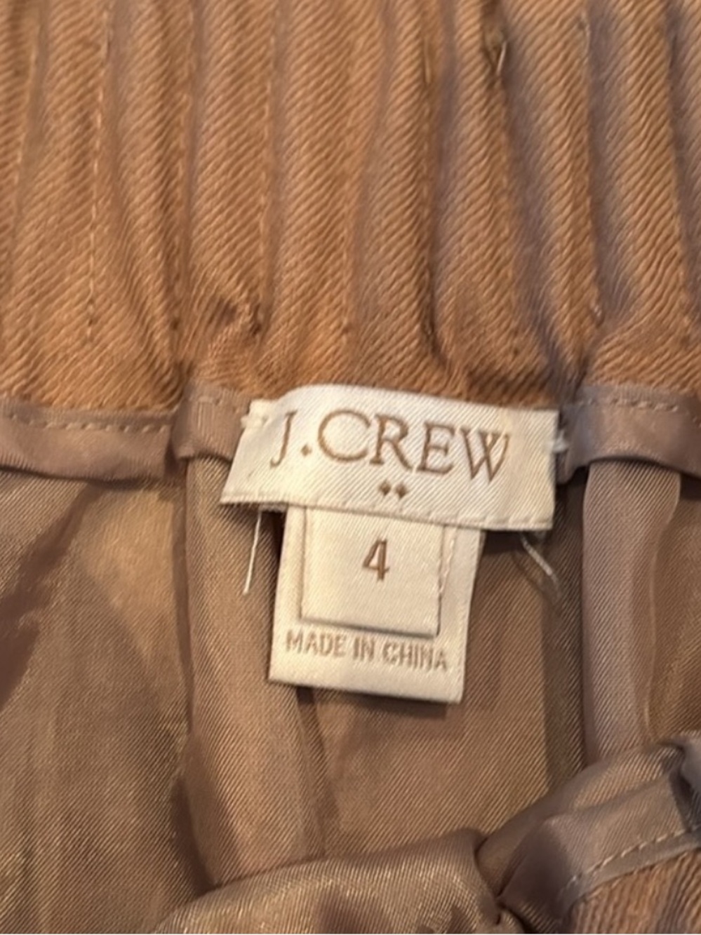 J. Crew Camel Elastic-Waist A-Line Skirt - Picture 8 of 8